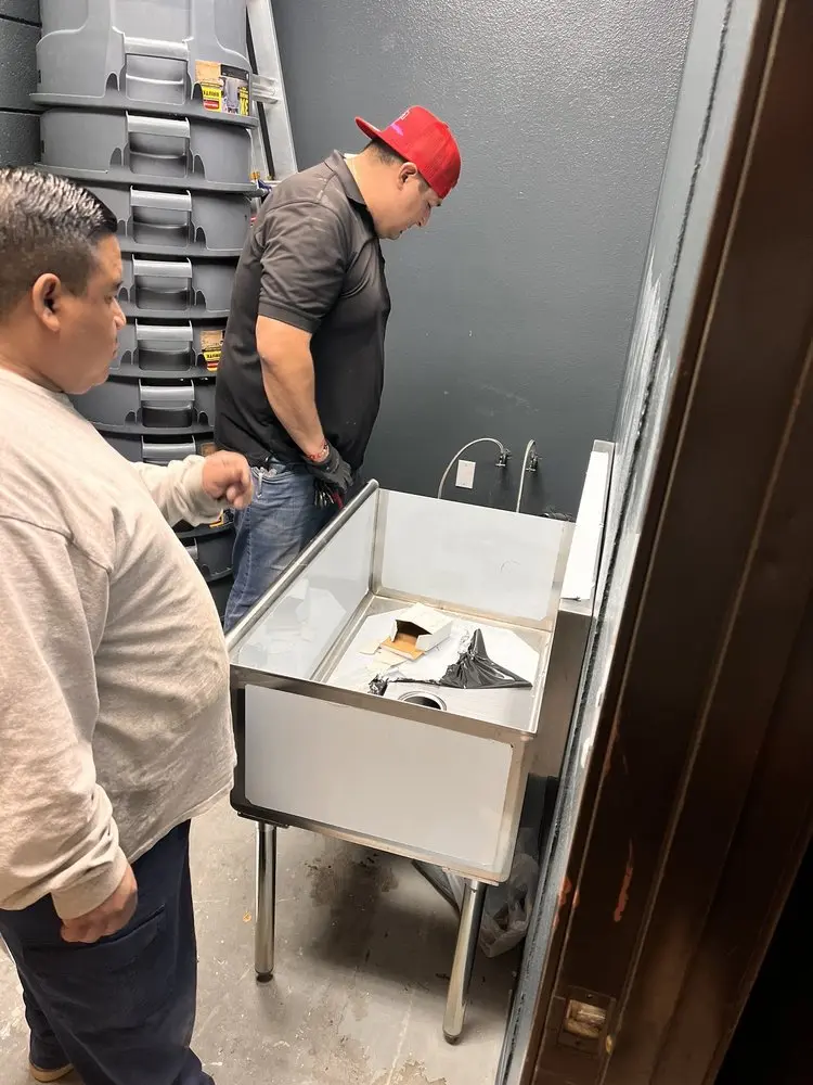 Commercial plumbing and sink installation in Iselin